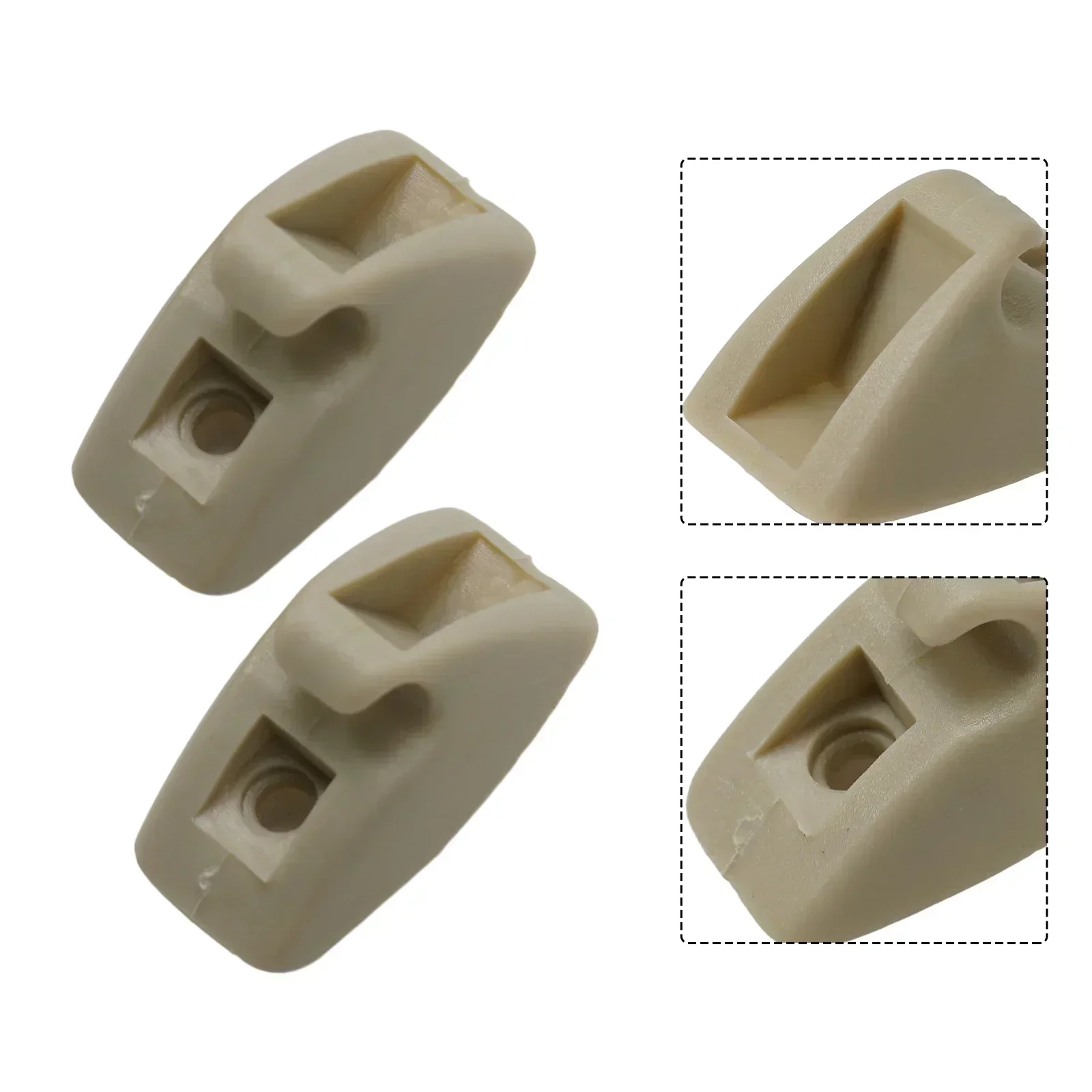Car Sun Visor Support Clip Retainer Hanger 2pcs Easy-installation Car Interior Sun Visor Bracket Hook For MK1 Beige 191857559