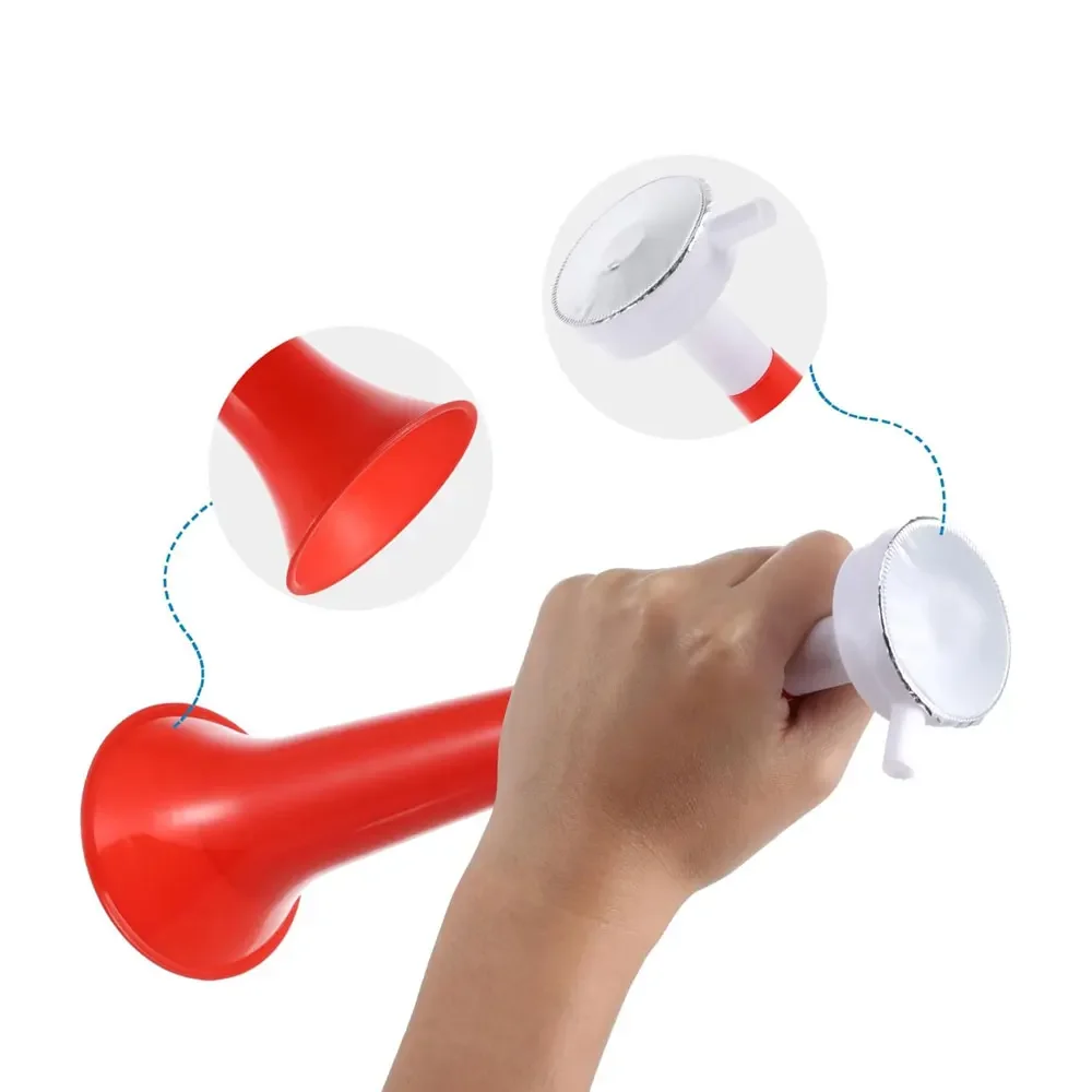 Trumpet Cheer Horn Football Basketball Sport Game Fans Cheerleading Props Kid Gift Cheerleader Trumpet Plastic Random Color 1Pc