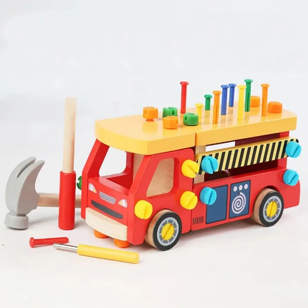 Montessori Screw Nut Toy Car Play Screw Tools Switch Function Children 3D Busy Board Ability Training Sensory Board