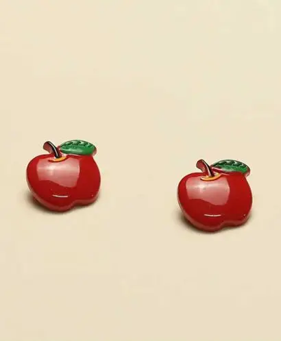 10개/세트 크기: 가장자리 16mm/18mm 귀여운 딸기 사과 모양 레진 버튼 패션 버튼 니트 가디건 바느질 키트(제품번호: SSA-3865)