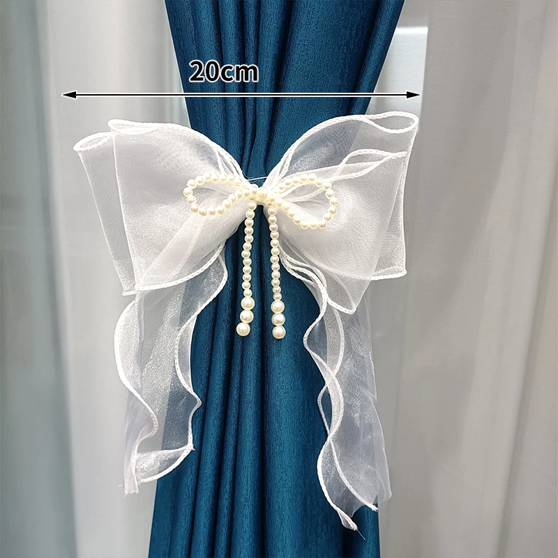 Lace Curtain Tiebacks Home Decoration Lace Drapery Tieback Decorative Curtain Ties for Bedroom Living Room Window Ties 1/2/4pcs