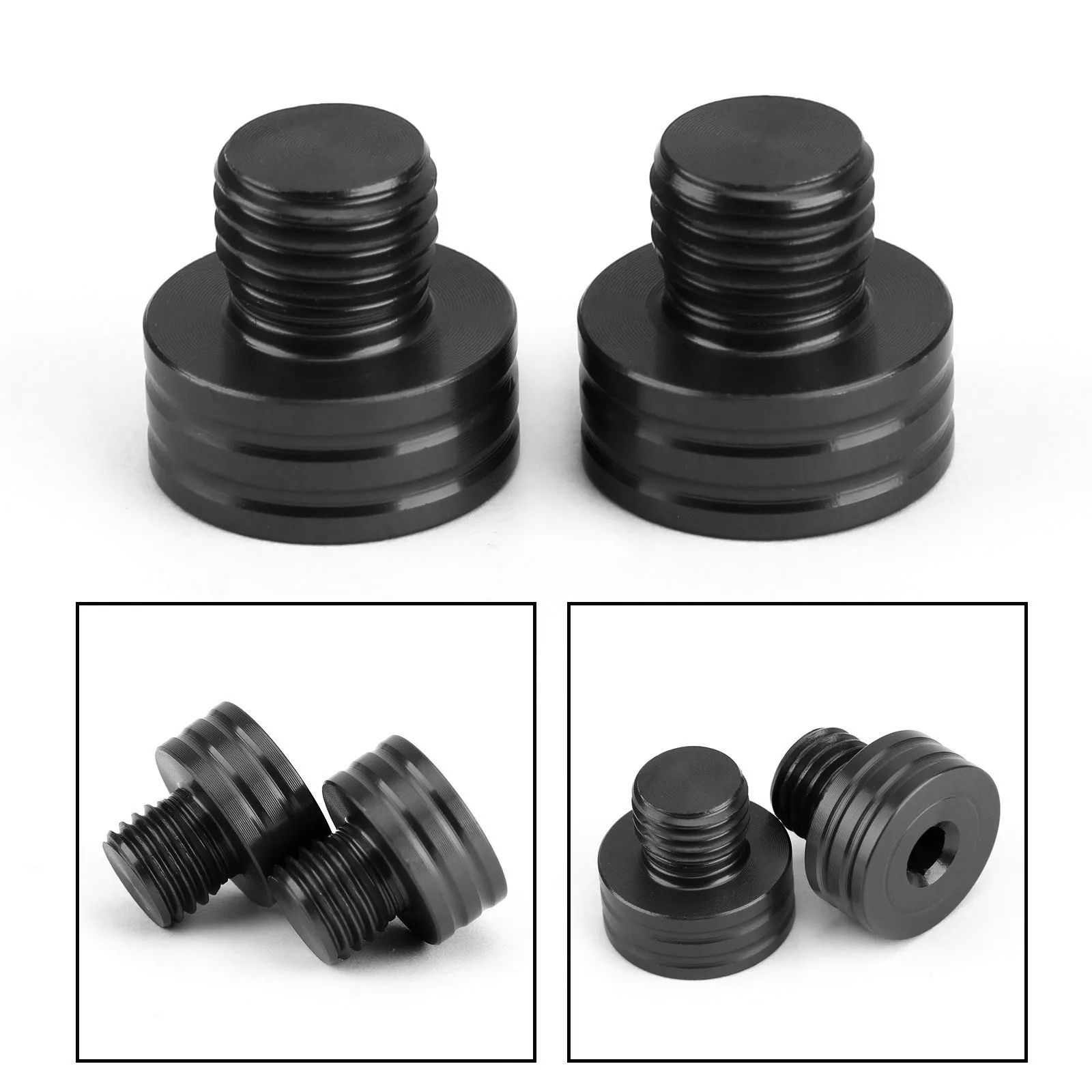 Topteng 미러 홀 플러그 나사, 야마하 MT-07 FZ-07 MT-09 FZ-09 XSR900 BK용, M10 x 1.25mm