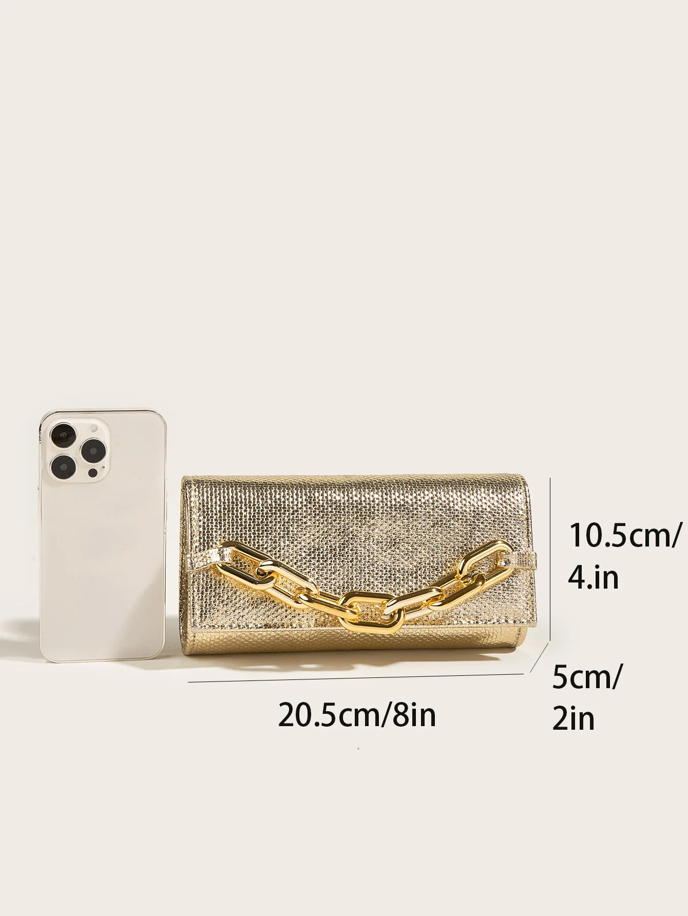 Dinner Bag Acrylic Chain Handheld Bag Gold Silver Double Color Hard Shell Women's Bag