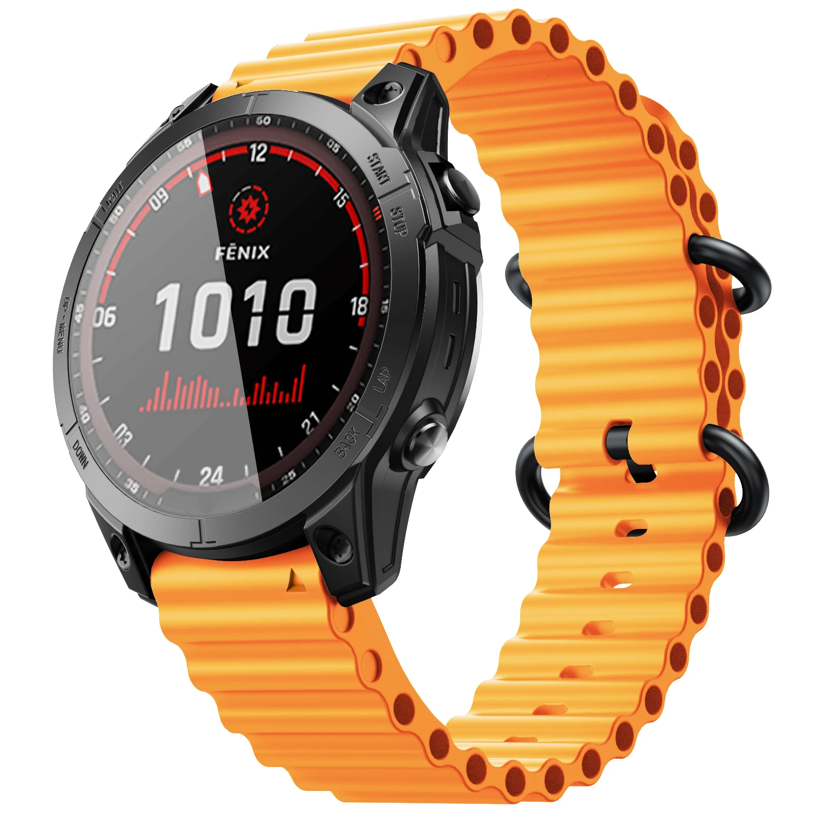 Silicone Soft Quick Fit Wristband Strap - 22mm/26mm, Easy Fit, Multiple Sizes