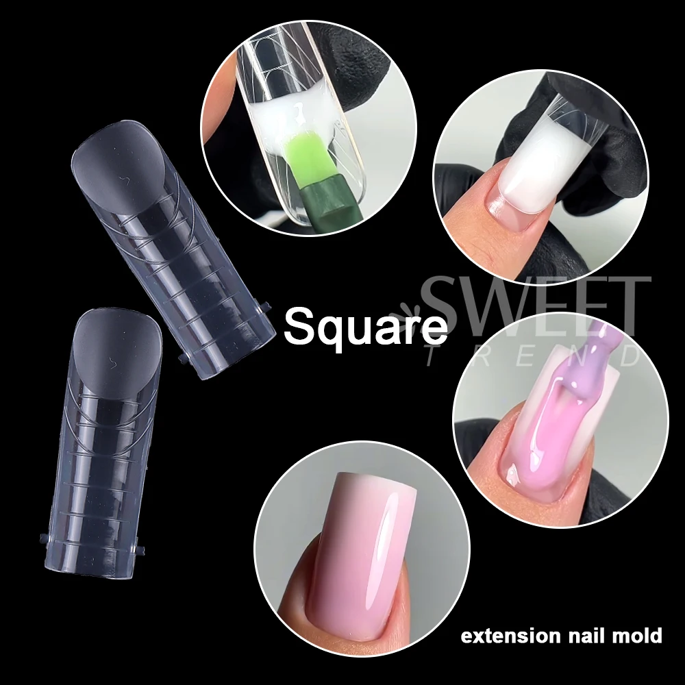 480pcs Nail Dual Forms Set Full Nail Forms Clear Top Molds Nail Tips for Nail Extension Forms Fake Nail Dual Forms Tips Tools