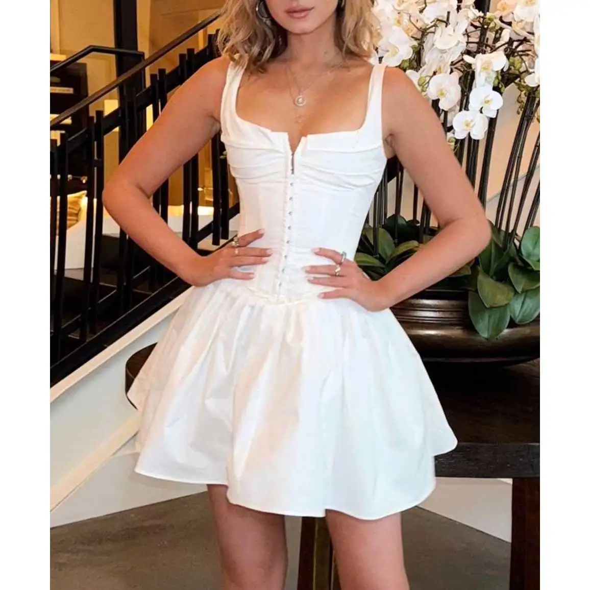 ■MOJO ESPIN(模造エスピン)White bustier dress Amazon.com: AISWI Women's 2023 Feather Tube Dress Bodycon
