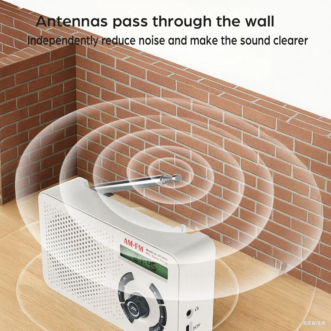 Portable Pocket Radio AM/FM/SW 3-Band Built-in Speaker Mini LCD Display Support 3.5mm Earphone Rechargeable Radio FM Receiver