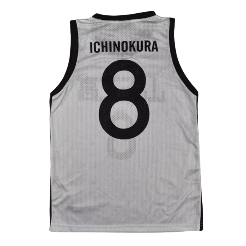 Anime Akita SANNOH #8 Ichinokura Satoshi Basketball Jersey Breathable Sleeveless Tops Quick Drying Sports Shirt Male