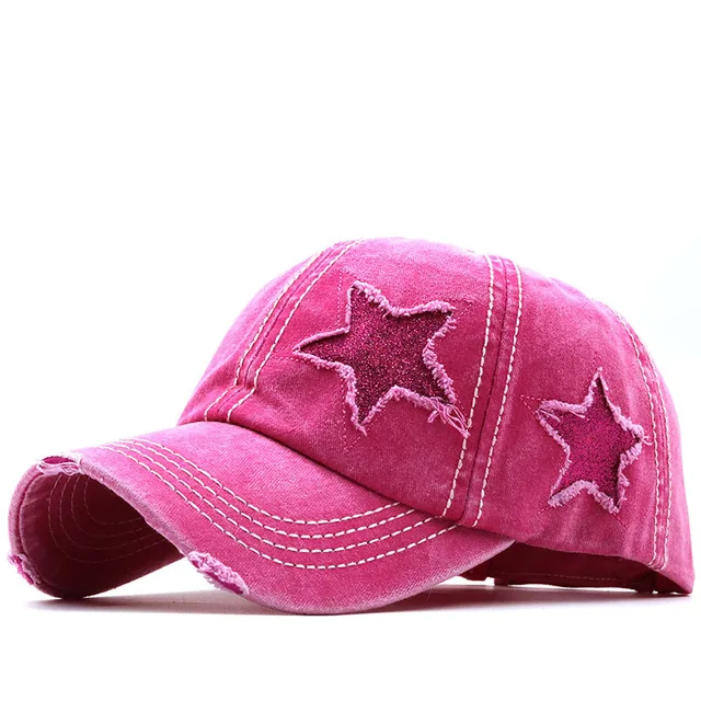  - Washed Denim Hole star Baseball cap Snapback Hats Autumn Summer fishing Hat for Men Women Caps Casquette hats Gorras