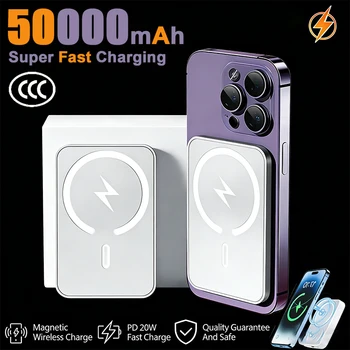 50000mAh Magnetic Power Bank Wireless PD 22.5W Fast Charger For Magsafe Portable Auxiliary Battery For iPhone 17 16 15 14 Xiaomi 1 50000mAh Magnetic Power Bank Wireless PD 22.5W Fast Charger For Magsafe Portable Auxiliary Battery For iPhone 17 16 15 14 Xiaomi 1