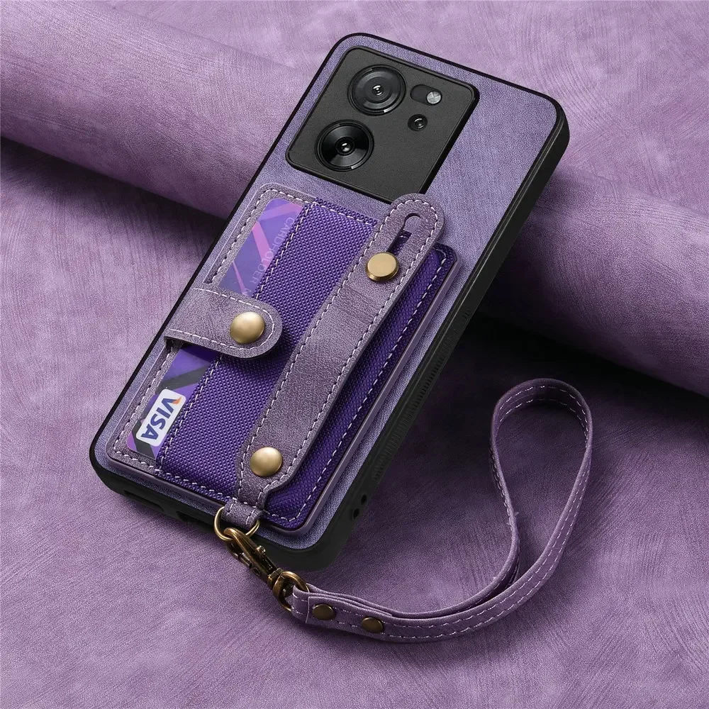 Leather Wallet Wristband Case with Card Holder
