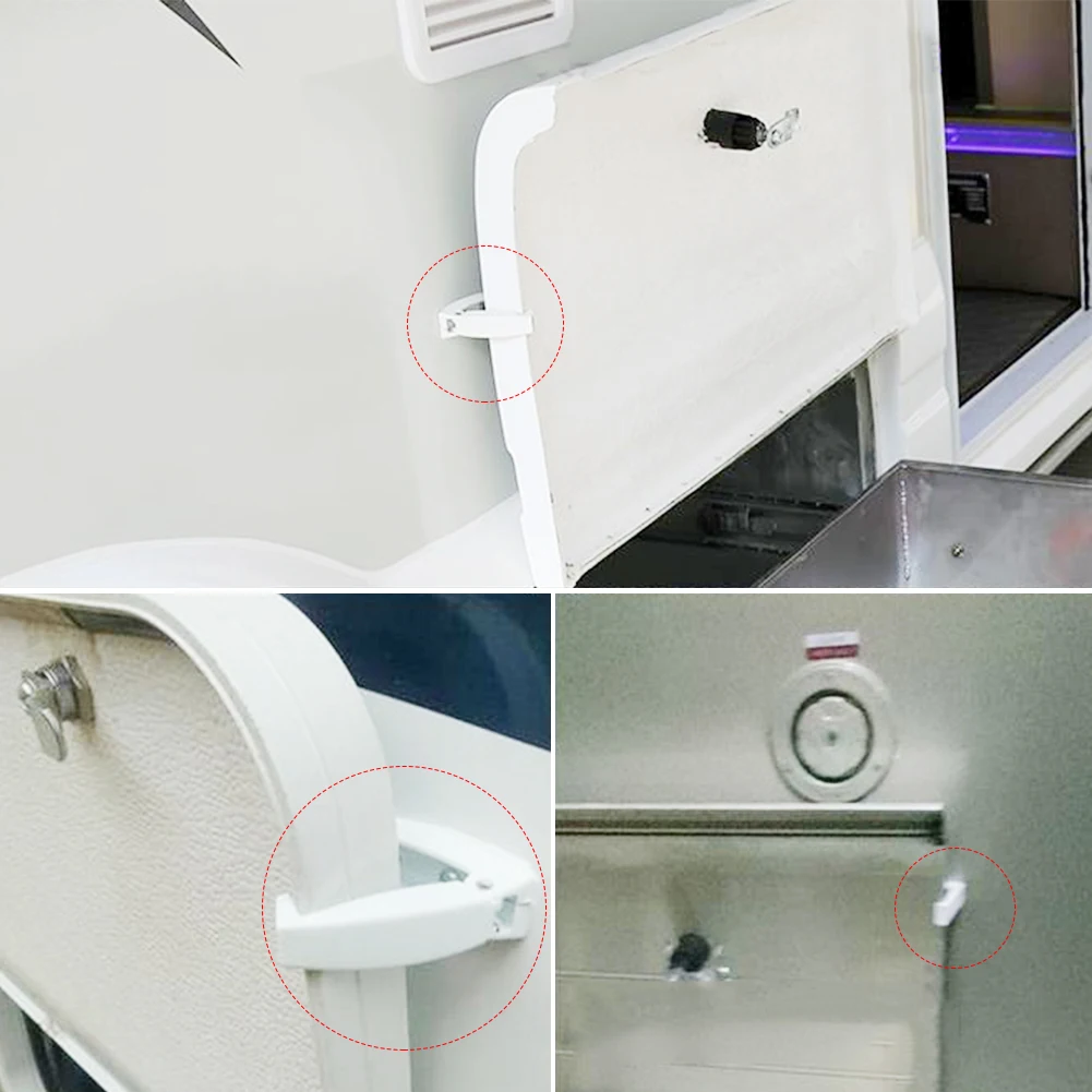 Door Catch Holder Latch For Motorhome Caravan Truck Van Travel Baggage Rv Accessories Camper Trailer ABS Auto Styling