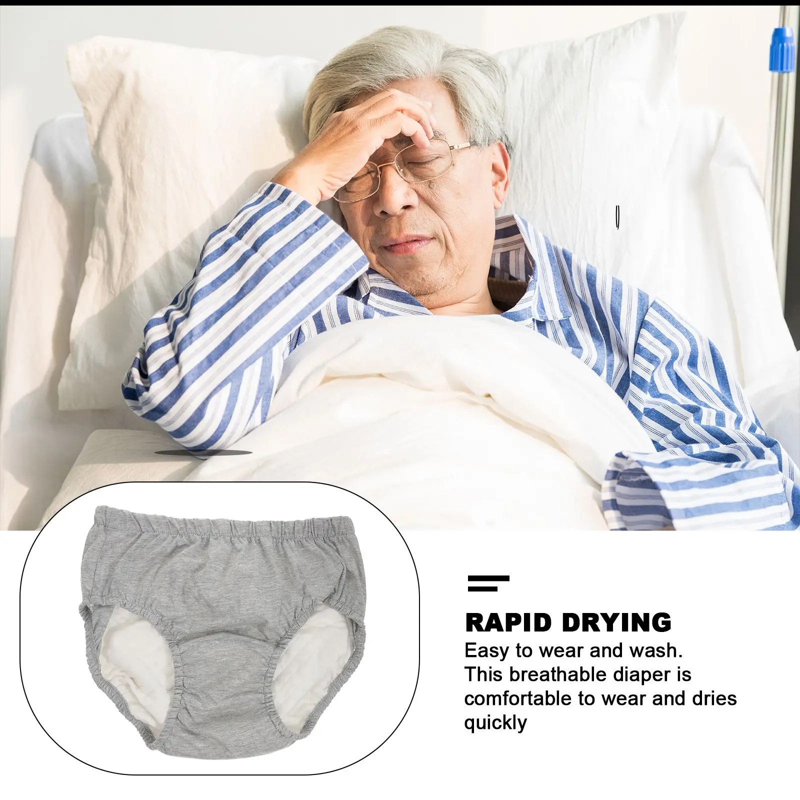 Elderly Anti-Urine Nursing Old People Adult Diapers Reusable Bed Soaker Disposable for Adults 5