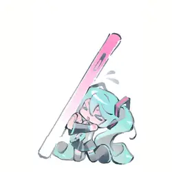 Kawaii Acrylic Phone Stand Featuring Hatsune Miku - Creative and Fun Gift Idea (2pcs )