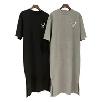 Robe T-shirt à manches courtes pour femmes, ample, mi-longue, au-dessus du genou, nouvelle collection été 2