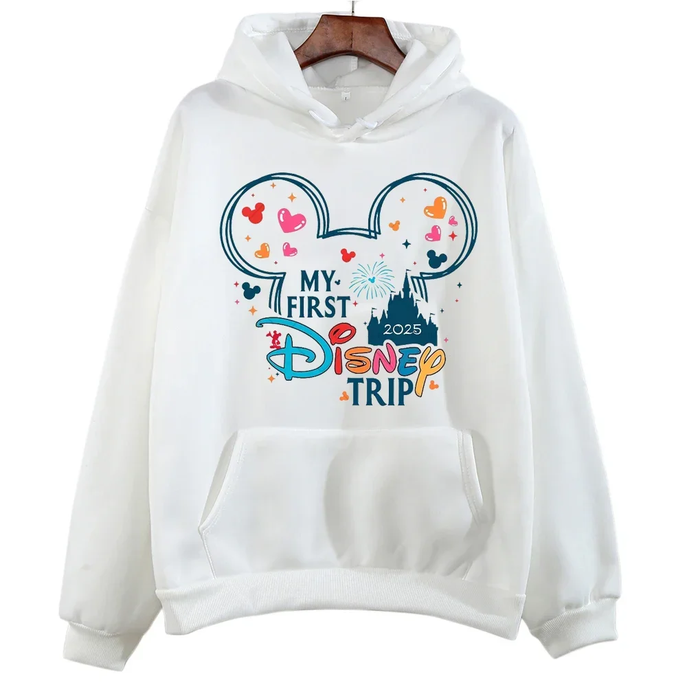2025 viaje familiar Disney sudaderas con capucha de dibujos