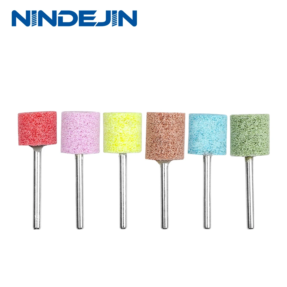 6pcs Fiber Abrasive Tool Buffing Wheels Drill Attachment Set Grinding