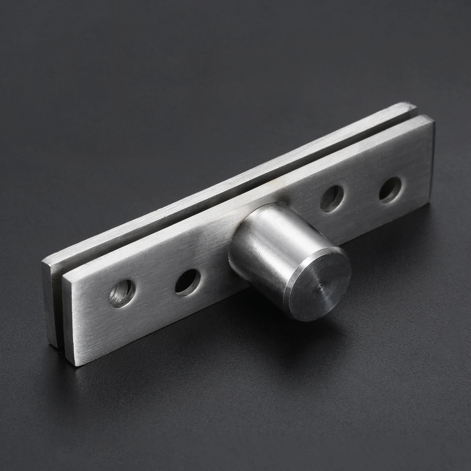 1 Set 360 Degree Rotating Door Pivot Hinge Up and Down Location Shaft Hidden Doors Hinges 73/95mm Stainless Steel Silver