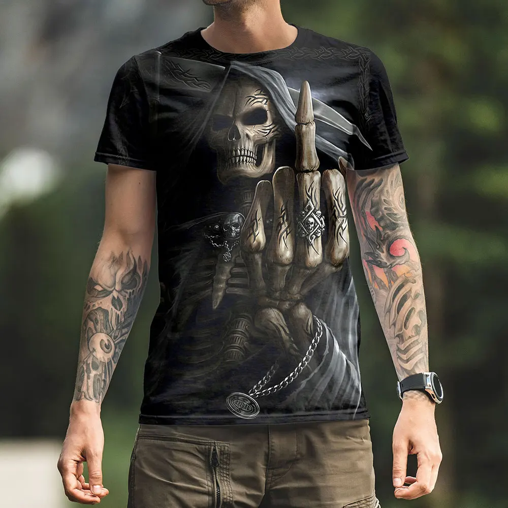 Death Metal T-Shirt The Grim Reaper Heavy Metal Rock Gig Original Design  Hard