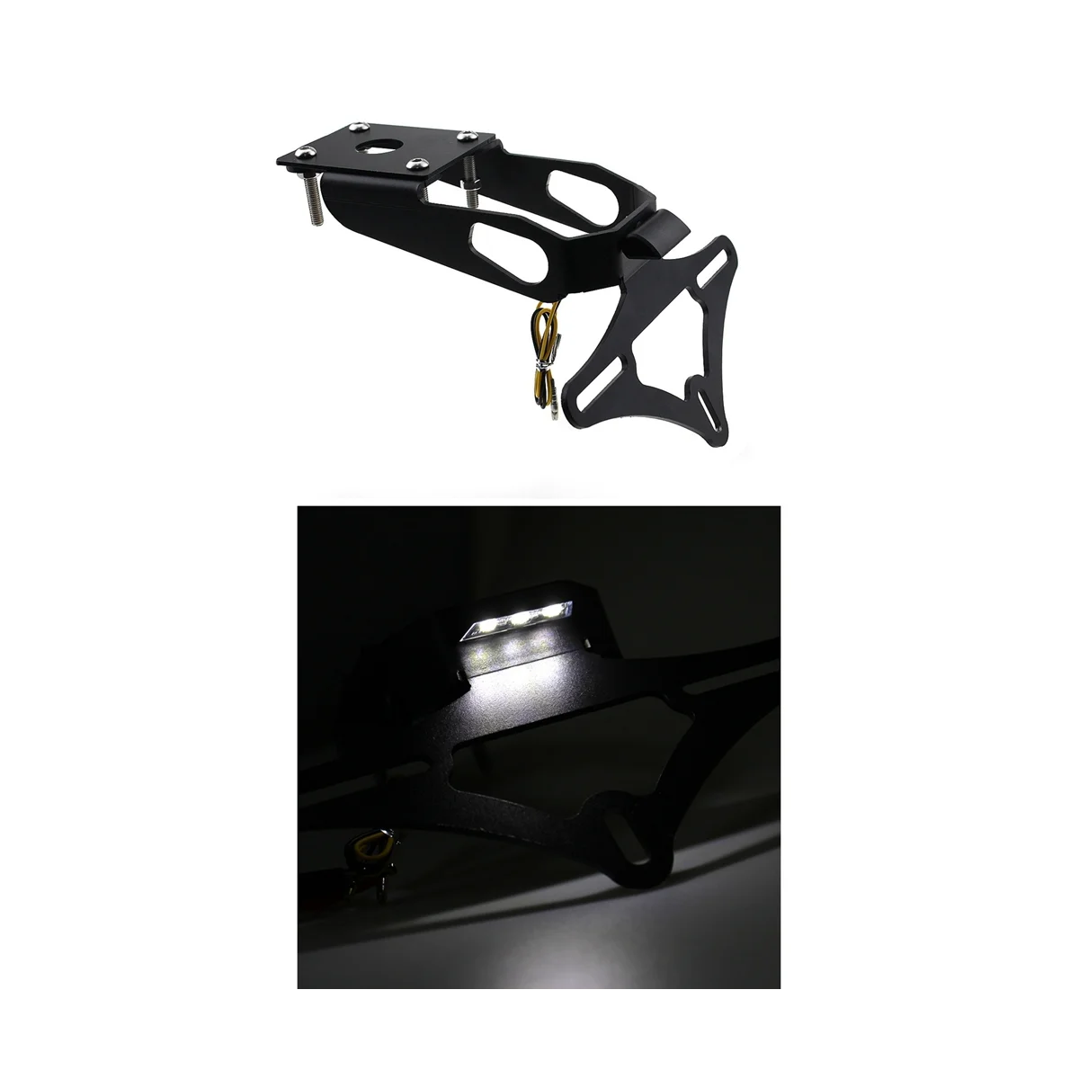 

Motorcycle Tail Tidy Fender Rear Support License Plate Frame Rear Card for KAWASAKI Z650 NINJA 650 2017-2022