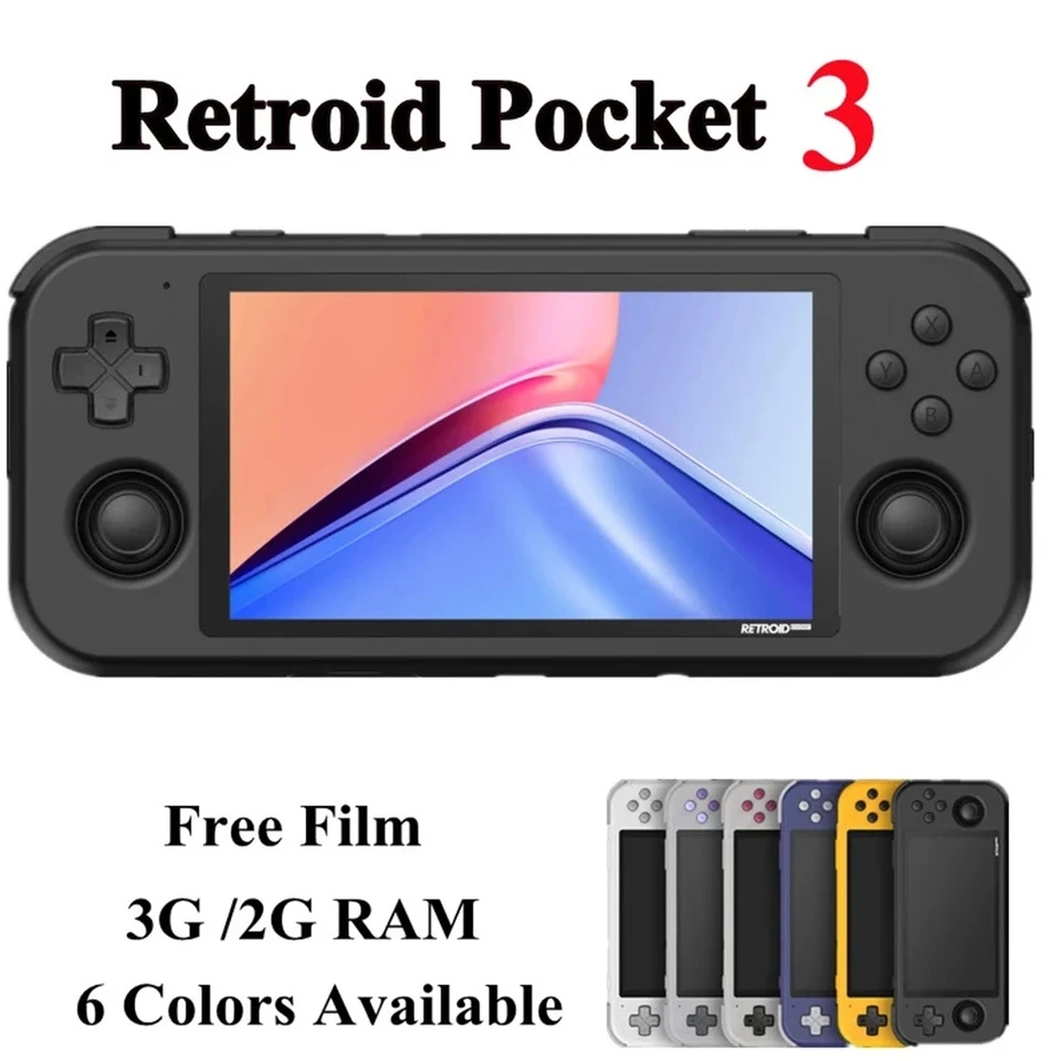 Retroid Pocket 3 Retro New Handheld Game Console Waterproof 4.7