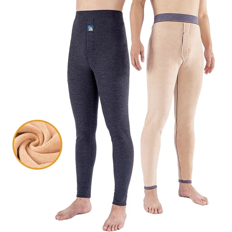 ThermalUnderwearMenWinterClothesFleeceKeepWarmLeggingsSoft