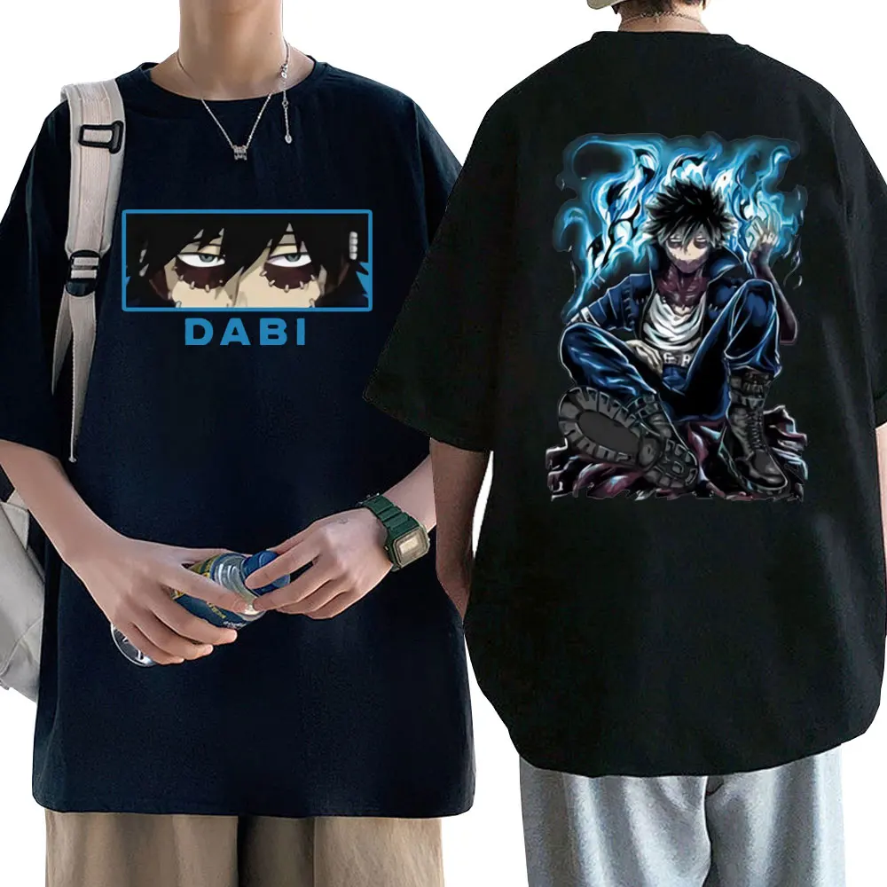 

Japanese Anime My Hero Academia Todoroki Dabi Graphic T-shirt Tops Male Fashion Trend T Shirts Men Women Manga Oversized Tshirt
