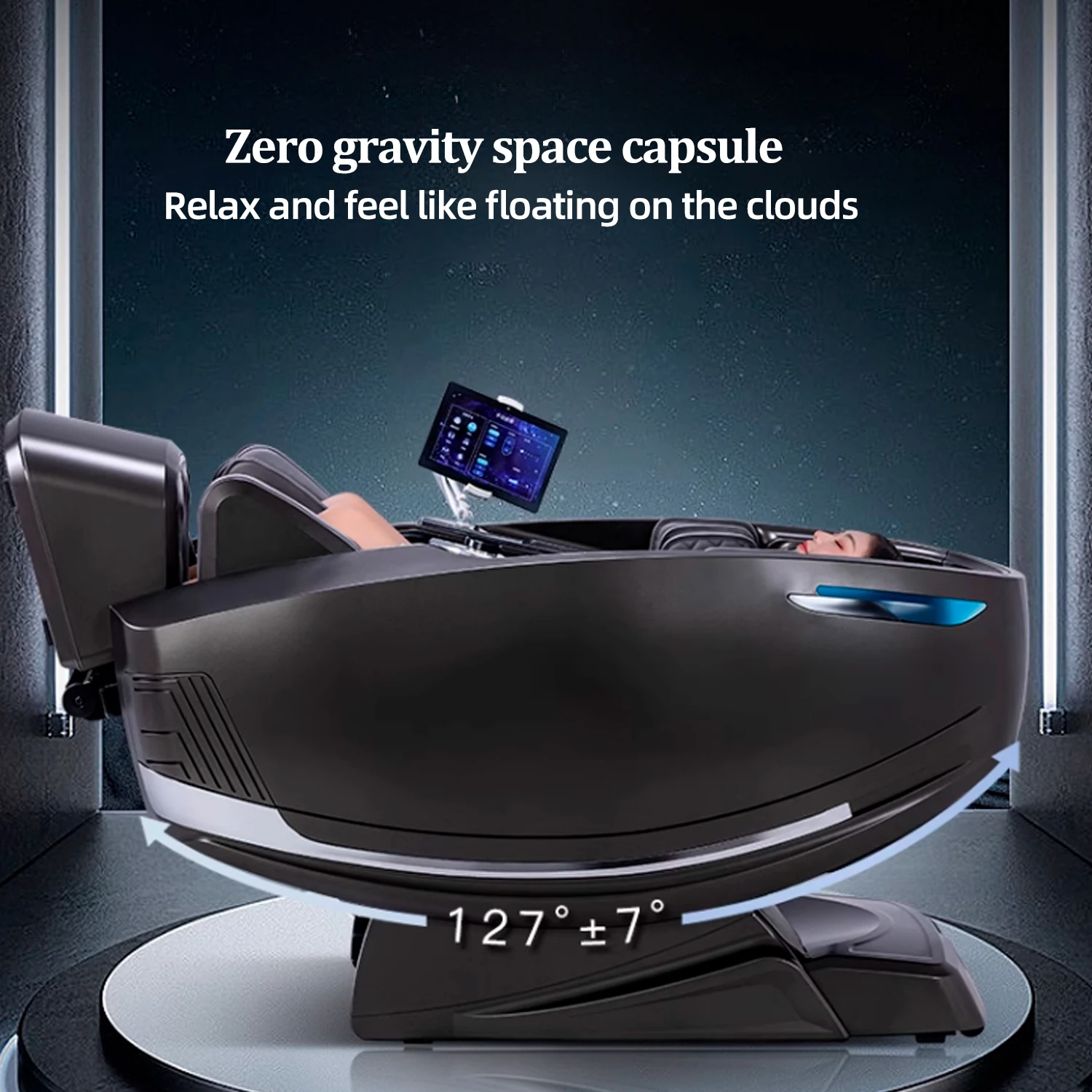 3 Year Warranty 4D Full-body Zero Gravity Heat Massager Chair SL-Track 7 inch Screen Controller Home 3D Top-luxury Massage Sofa 5