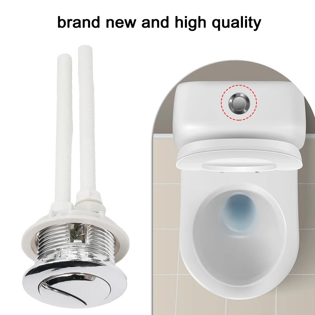 Dual Flush 38mm Toilet Water Tank Round Valve Rods Push Button Off Tool ABS Bi-Crescent For Bathroom Toilet Cisterns