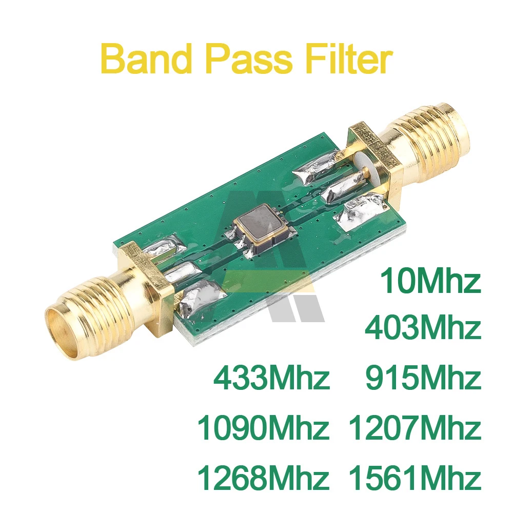 Filtro de paso de banda de 433 Mhz BPF pasiva Filtro Filtro de paso de banda 13dbm 433MHz ± 20MHz 