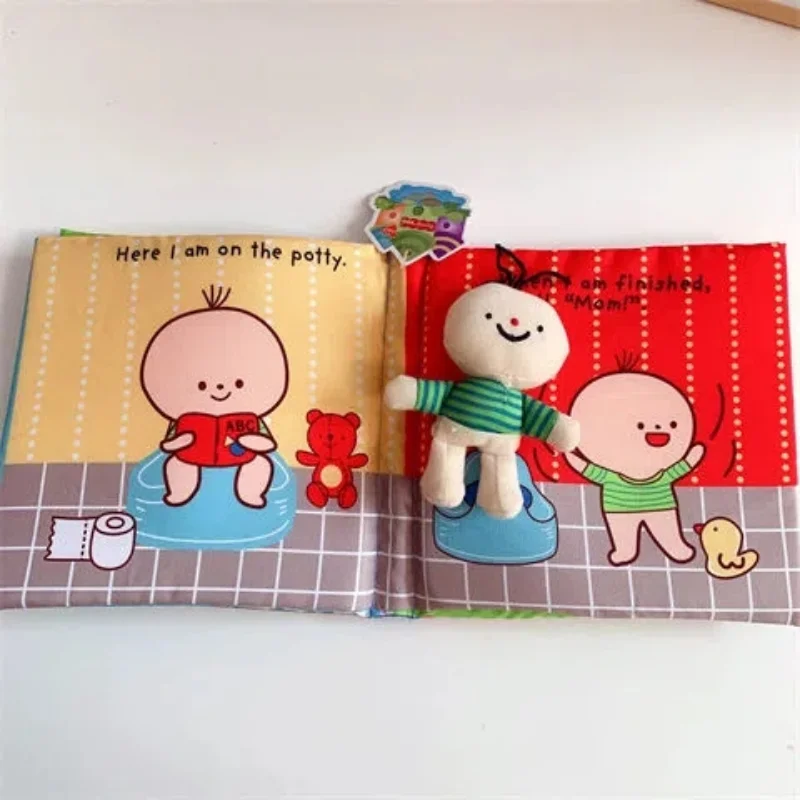 Montessori Baby Book Life Skills Learning Baby Cloth Book Soft Baby Quiet Book Educational Baby Toys 1 2 3 Years