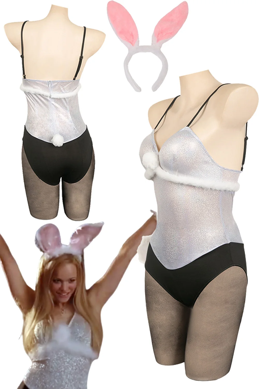 

Bunny Girl Regina Cosplay Role Play Cute Rabbit Ear 2024 Musical Mean Girls Costume Women Fantasy Fancy Dress Up Party Clothes