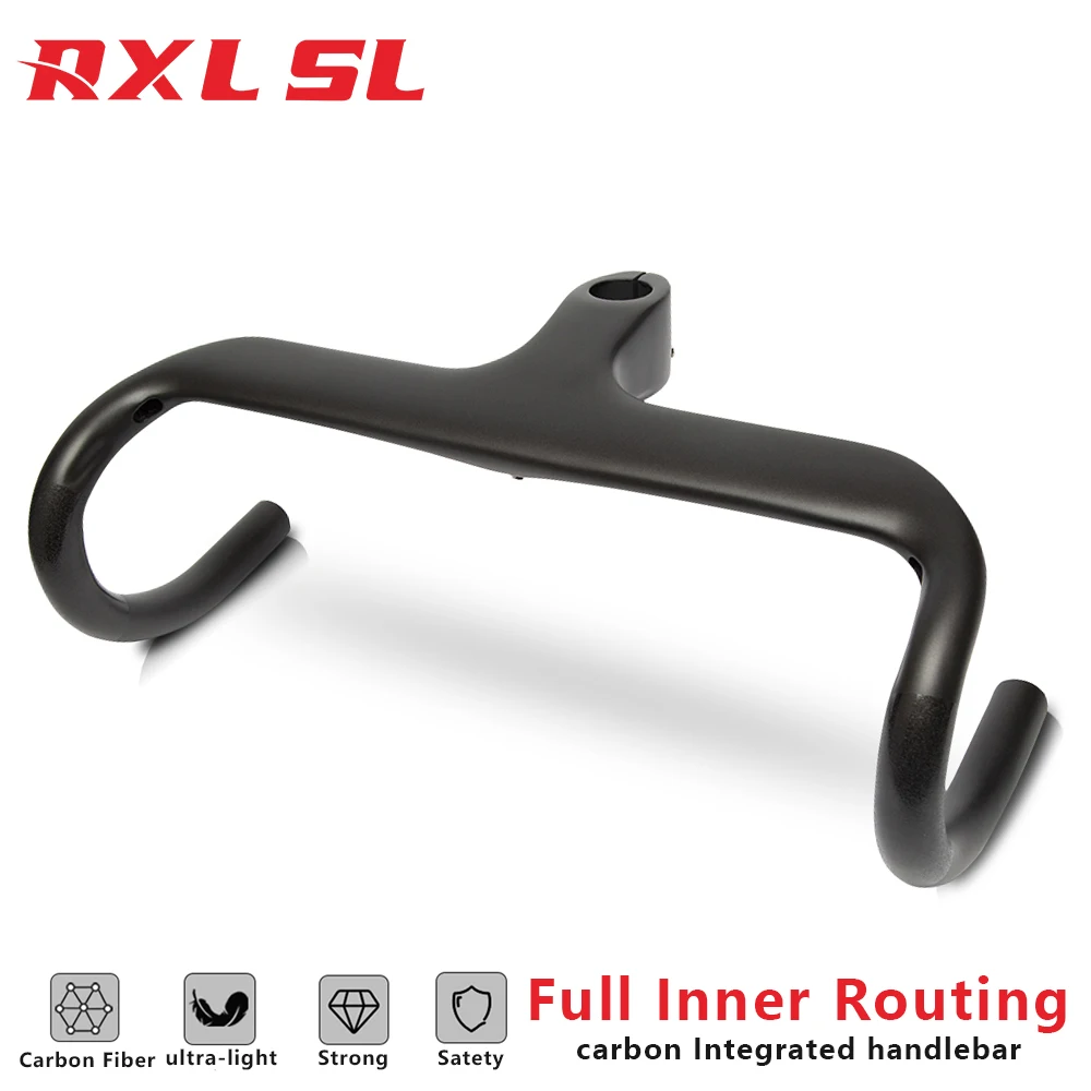 RXL SL Carbon Bicycle Handlebar, 1 1 8 Integrated Road Drop Bar, 400mm 420mm 440mm, UD Matte Bike Cycling Handlebars