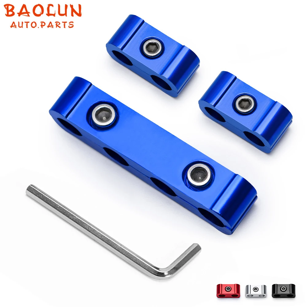 

BAOLUN 3pcs For 8MM/9MM/10MM Car Spark Plug Electrical Wire Clamp Separator Line Ignition Cable Clip Auto Decoration