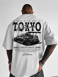 Tokyo Street Racing Graphic Cotton Men's T - Shirt - Perfect for Summer Streetwear and Urban Outings (2)