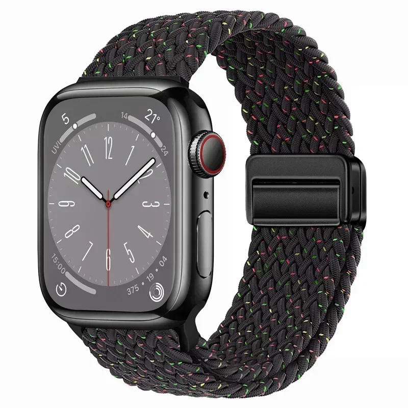 Nylon Braided Loop Strap with Metal Magnetic Closure