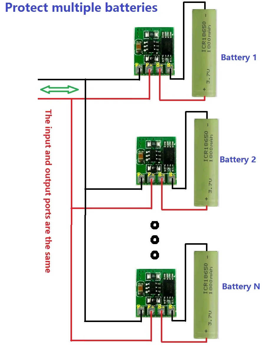 

10pcs 3.7V 4.2V 3A Li-ion Lithium Battery Charger Over Charge Discharge Overcurrent Protection Board Module