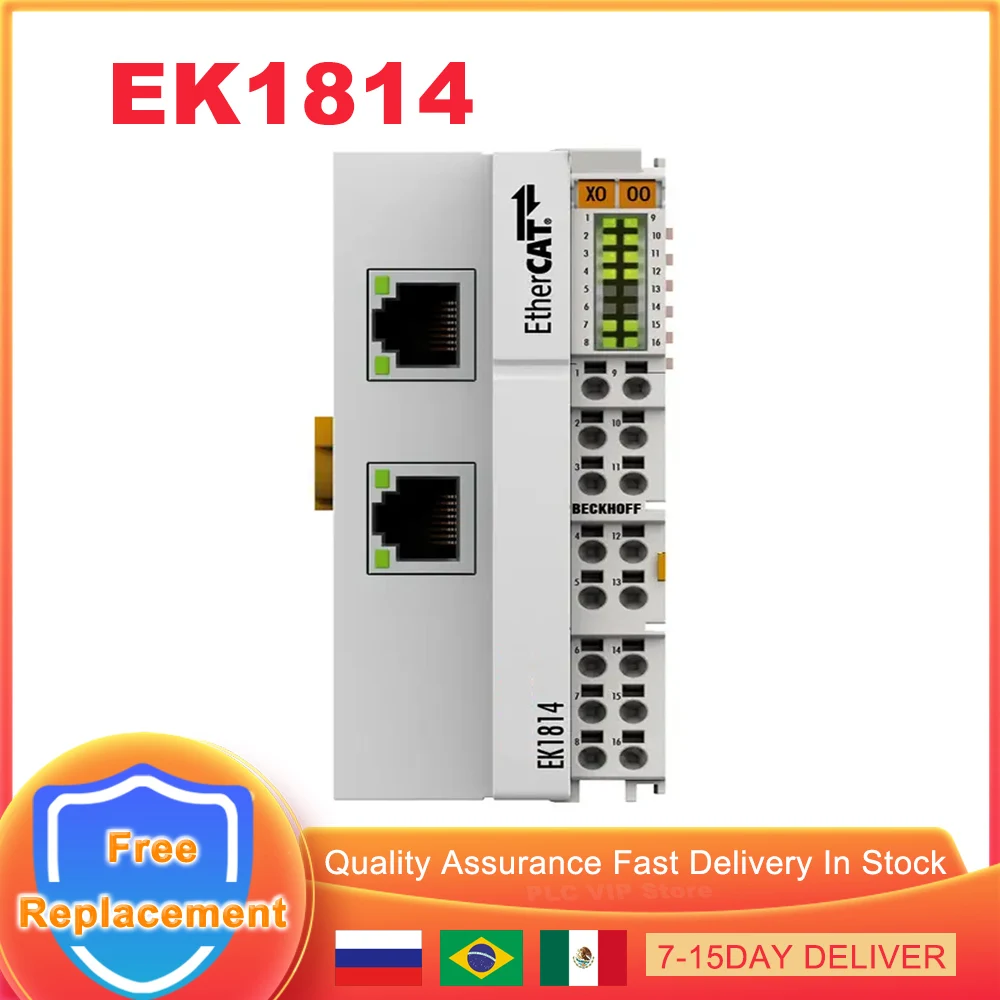 

New Original EK1814 EtherCAT Coupler with integrated digital inputs/outputs EK 1814 PLC Module for Beckhoff