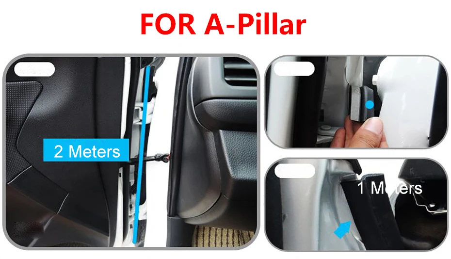 25mm Z Type Car Door Sealing Strip Noise Insulation Rubber Strips Universal for