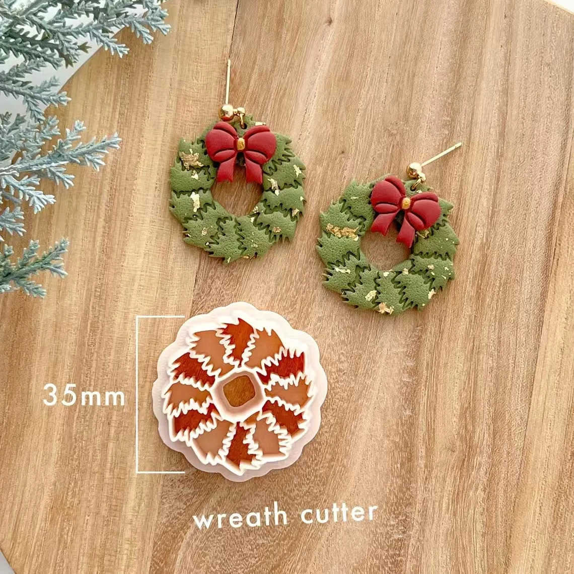 Festive Holiday Clay Cutter Set | Christmas & Winter Designs | Earring Crafting Tools