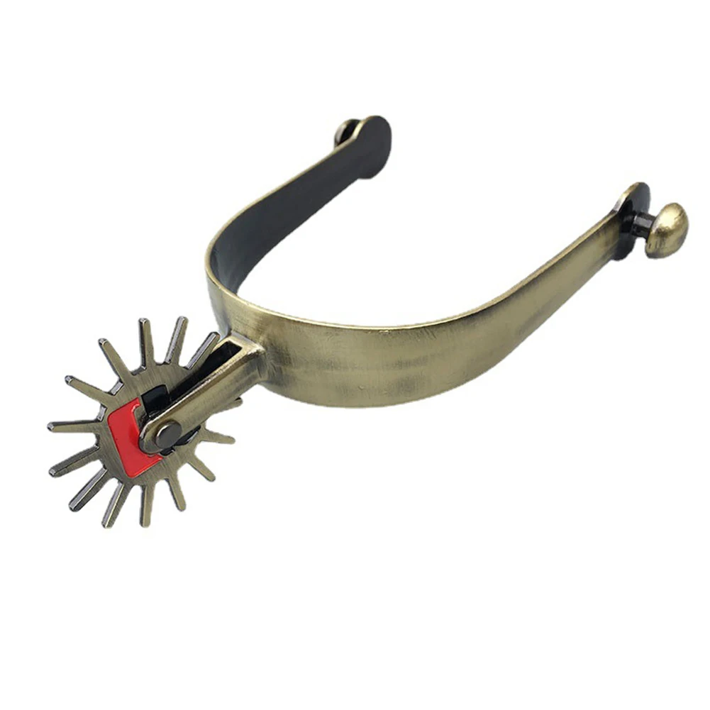 Equestrian Spurs Durable Easy To Install Equestrian Supplies Horse Riding Long Head Spurs Zinc Alloy 1 Pairs High Quality