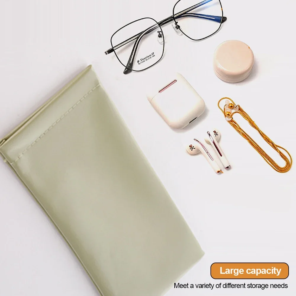 Multicolored Soft PU Leather Unisex Eyewear Storage Pouch