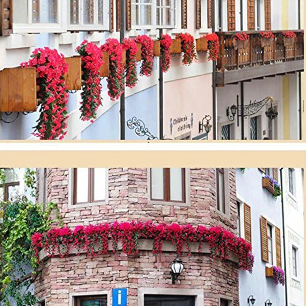 Description Picture 4 of item1pc Violet Hanging Flowers Artificial Decor, Petal Silk Violet Simulation Hanging Plant, Faux Hanging Violets Hanging Artificial