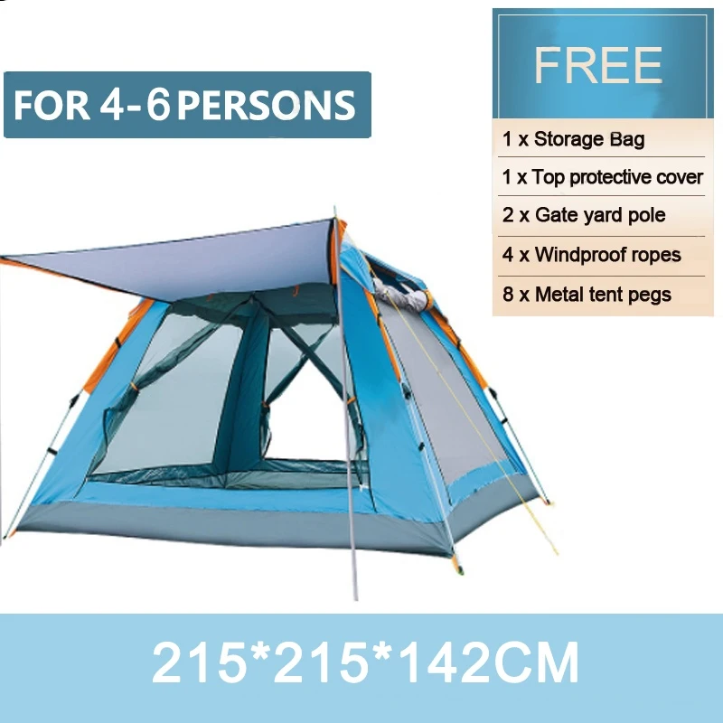 Goture 6-7Person Waterproof Automatic Tent 240*240*150cm Double Layer Camping Tent Outdoor Dome Camping Family Tent Couple Tents 1 Goture 6-7Person Waterproof Automatic Tent 240*240*150cm Double Layer Camping Tent Outdoor Dome Camping Family Tent Couple Tents 1