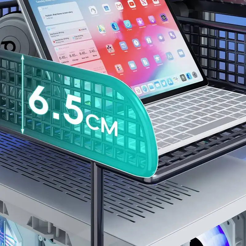 데스크탑 컴퓨터 호스트 케이스 스탠드 사무실 책상 아래 높이 조절 가능 수납 랙 베이스 플레이트 이동식 컴퓨터 타워 홀더