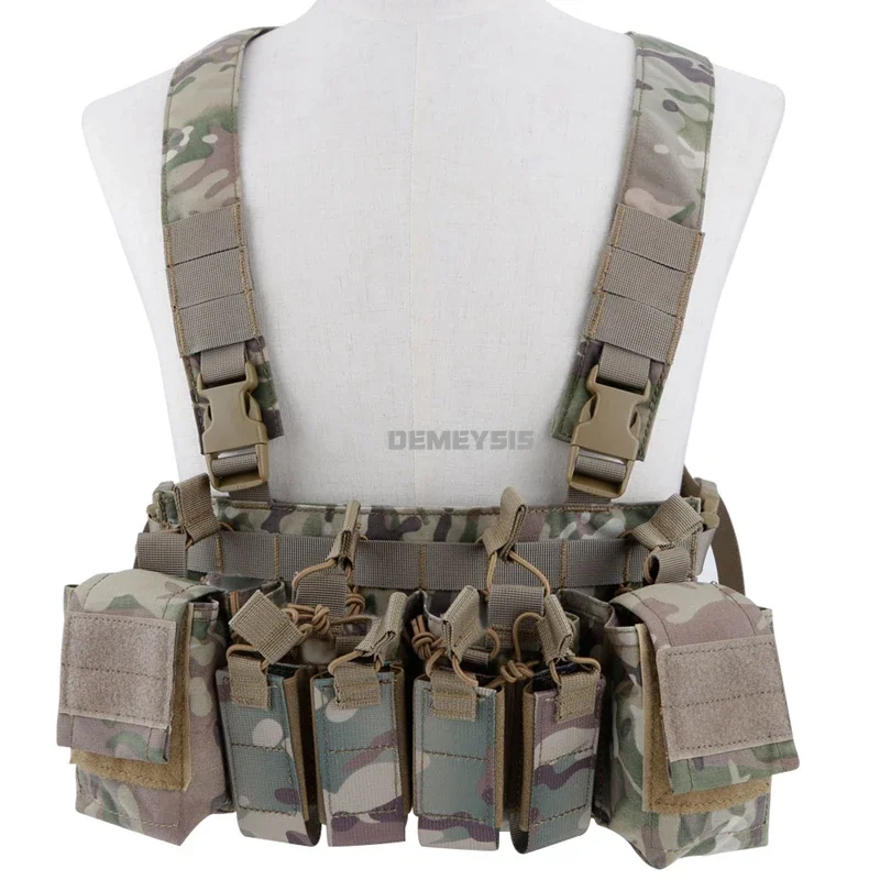 Tactical Chest Rig Vest Detachable Paintball Combat Vests Gear Shooting Hunting Carrier Vest Equipment Pack Pouch