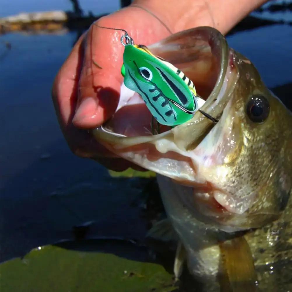 3.5Cm/6G Esca Per Pesci Esca Per Rane Bioniche Forma Doppio Gancio Esca Da Pesca Mini Thunder Rane Doppio Gancio Pesce Morbido Esca Artificiale