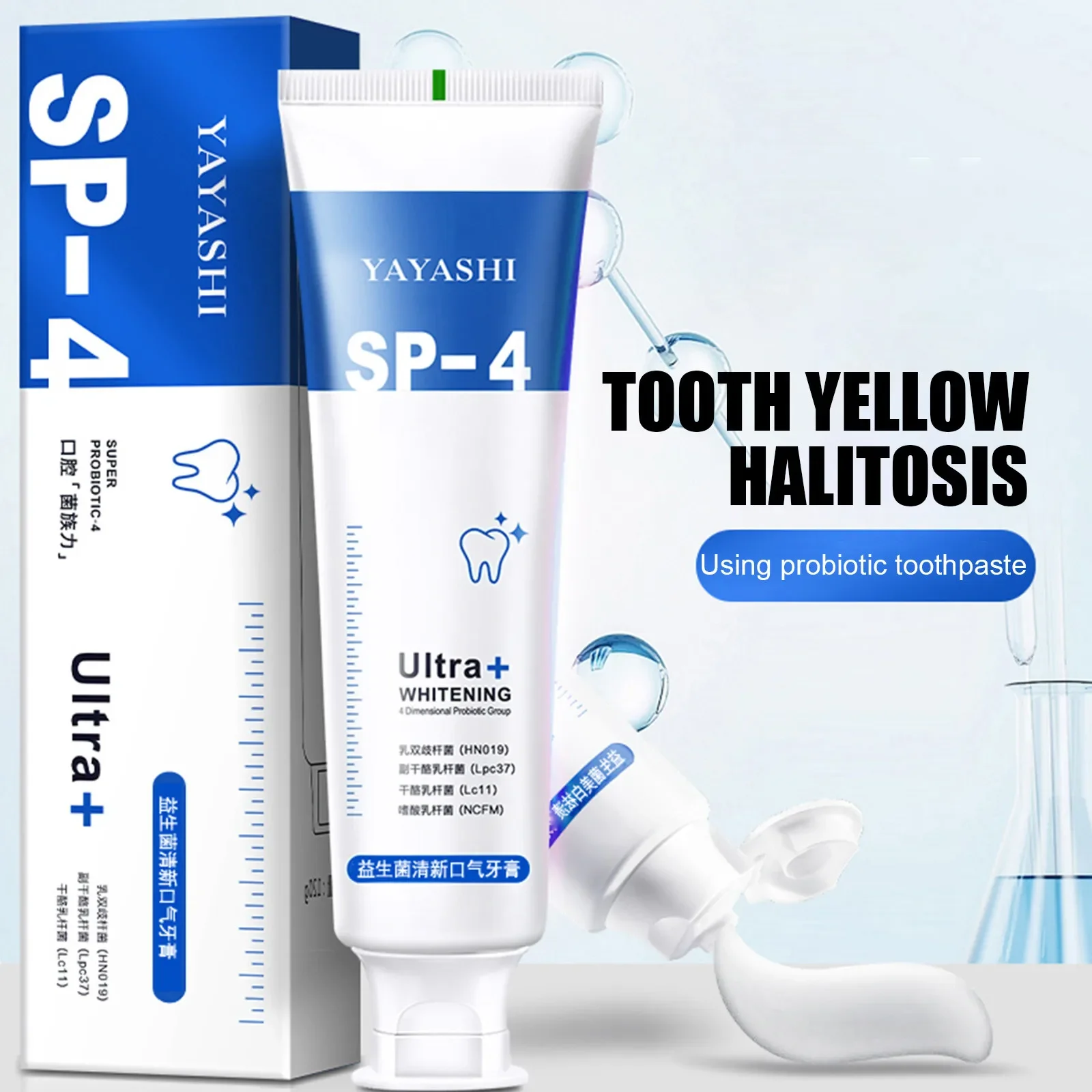 Teeth Whitening Product Teeth Whitening Essence 120g Probiotic Toothpaste SP-4 Whitening Tooth Remove Plaque Stains Teeth Whitener Oral Hygiene Clean Fresh Breath Dental Tools