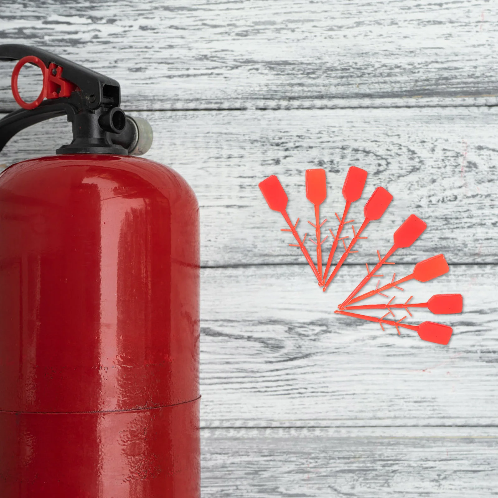 1000 Pcs Fire Extinguisher Accessories Wet Pull Pin Latches Automotive Car Red Tamper Seals Extingushier Plastic Safety
