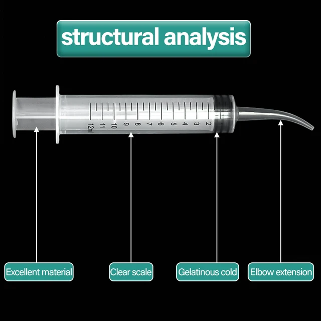 Elbow Syringe Bird Feeding Breast Feeding Medicine Feeder 12ml Plastic Syringe Needleless Syringe Pigeon Feeding 2